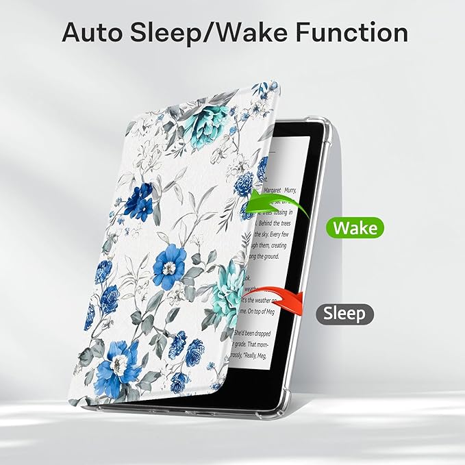 COBAK Kindle Case Indigo Floral Harmony