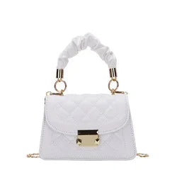 Korean Diamond Lattice Shoulder Small Women's Messenger