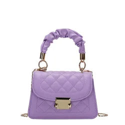 Korean Diamond Lattice Shoulder Small Women's Messenger