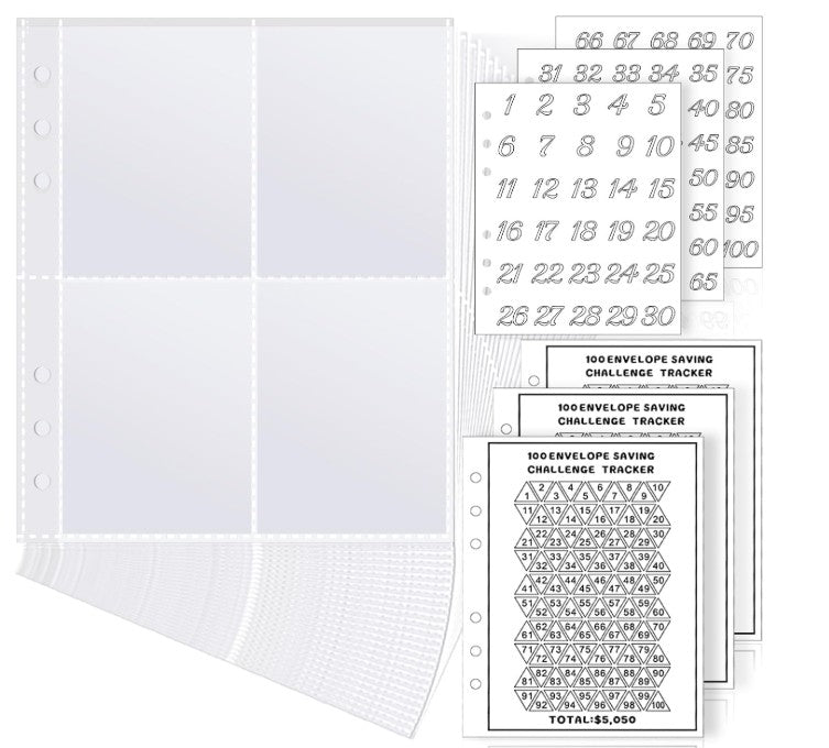 100 Envelopes Money Saving Challenge Binder