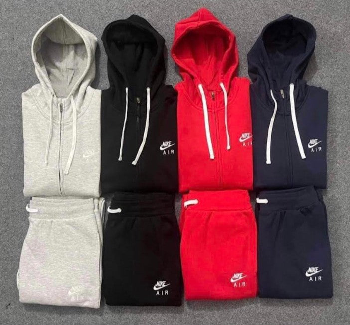 Hooded Front-Zip 2-Piece Set